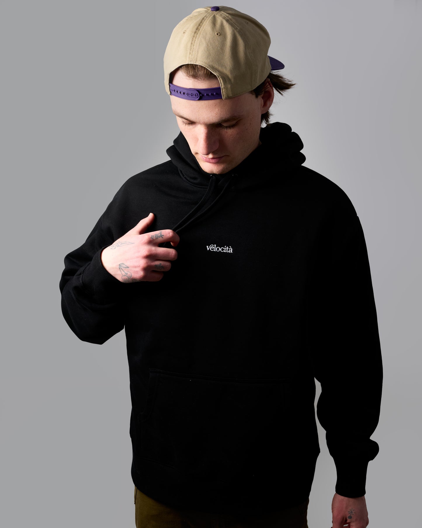 Vintage VM Original Heavy Hoodie - Black